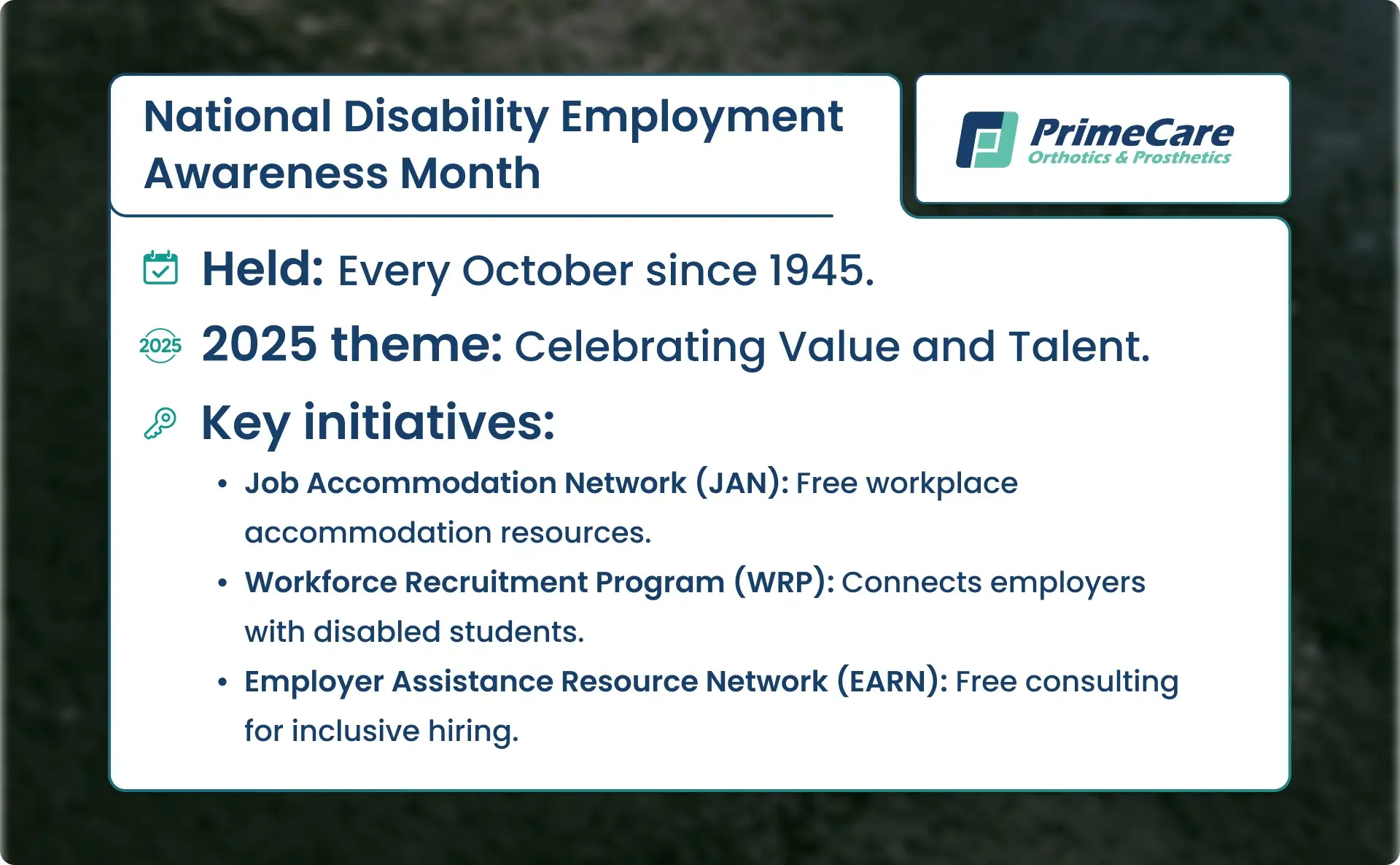 National Disability Employment Awareness Month