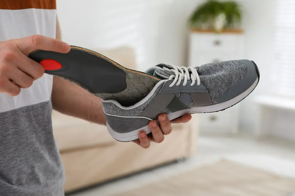 wearing orthotics